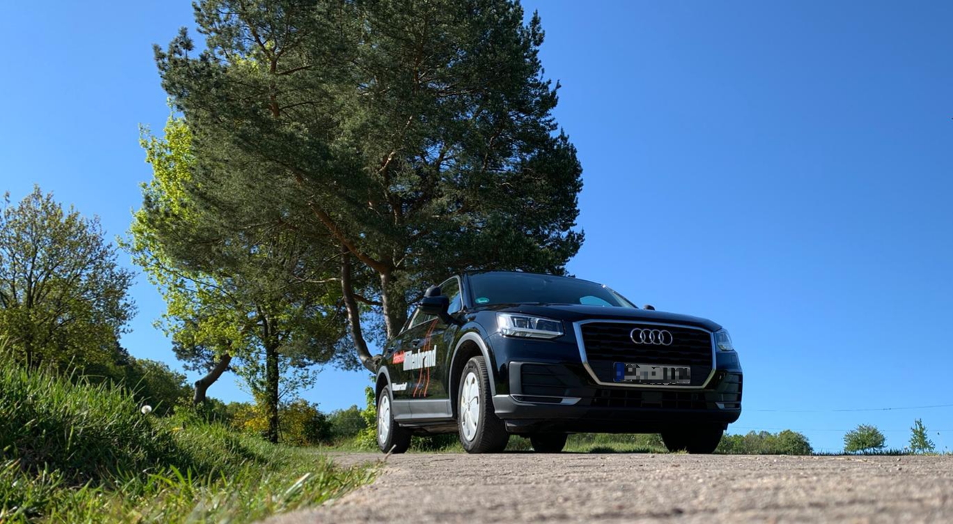 Audi Q2 aufgenommen von Vorne